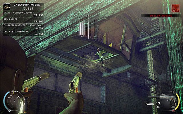 Wyzwanie to możesz zaliczyć w trakcie rozgrywania etapu Strefa testów i jego założeniem jest zniszczenie szklanej podłogi pomieszczenia kontrolnego w momencie, w którym ustawi się na niej doktor Green - 12 - Fabryka śmierci (01 - 09) | Wyzwania Hitman Rozgrzeszenie - Hitman Absolution - poradnik do gry