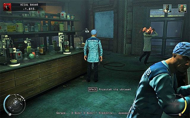 Wyzwanie zostanie zaliczone tuż po tym jak Valentine wypróbuje kremu i zginie po przeleceniu przez balustradę - 12 - Fabryka śmierci (10 - 19) | Wyzwania Hitman Rozgrzeszenie - Hitman Absolution - poradnik do gry