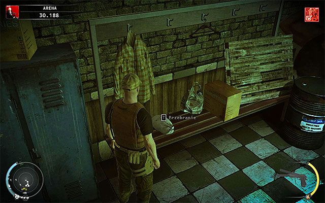 Po udanej akcji musisz jak najszybciej opuścić okolice dachu areny, bo z oczywistych względów tutejsi wartownicy zostali zaalarmowani - Zamordowanie Sancheza w tradycyjny sposób (Arena) | 13 - Noc walki - Hitman Absolution - poradnik do gry