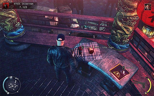 Na początek warto przypomnieć, że trutką w drugiej misji gry jest ryba fugu odnaleziona na jednym z kramików - 2 - Król Chinatown | Wyzwania Hitman Rozgrzeszenie - Hitman Absolution - poradnik do gry