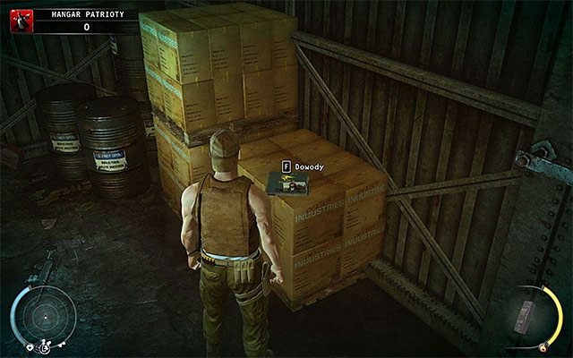 Pierwszy dowód możesz pozyskać w trakcie rozgrywania etapu Hangar Patrioty - 13 - Noc walki | Wyzwania Hitman Rozgrzeszenie - Hitman Absolution - poradnik do gry