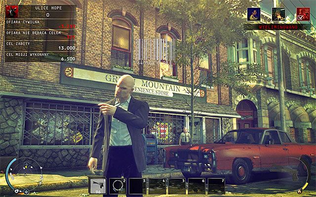 Jeszcze innym sposobem na pozbycie się Tylera jest skorzystanie ze znajdujących się na piętrze zdalnych ładunków wybuchowych - Zamordowanie Tylera Colvina (Ulice Hope) | 9 - Ogolić Lennyego - Hitman Absolution - poradnik do gry