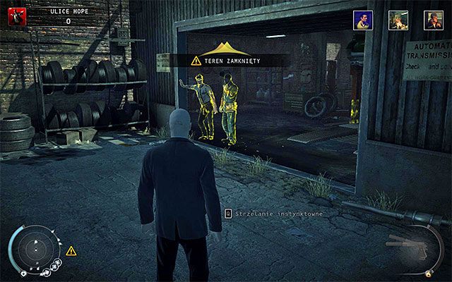 Docelowo musisz dotrzeć do pokazanego na powyższym screenie przejścia - Zamordowanie Gavina LeBlonda (Ulice Hope) | 9 - Ogolić Lennyego - Hitman Absolution - poradnik do gry