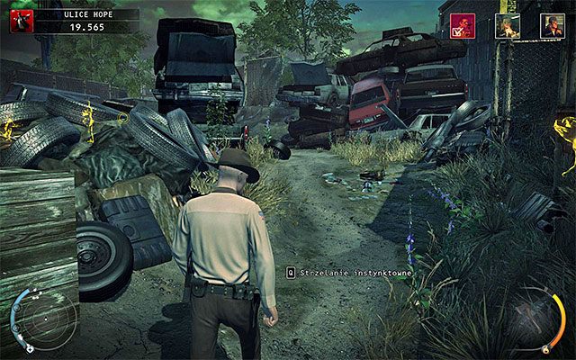 Drugi wariant zakłada przeprawę przez złomowisko - Dotarcie do tylnego wejścia (Ulice Hope) | 9 - Ogolić Lennyego - Hitman Absolution - poradnik do gry