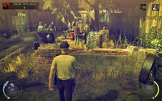 Podobnie jak w poprzednim etapie dobrze jest poświęcić kilka chwil na zapoznanie się z nową lokacją - Eksploracja zakładu fryzjerskiego (Zakład fryzjerski) | 9 - Ogolić Lennyego - Hitman Absolution - poradnik do gry