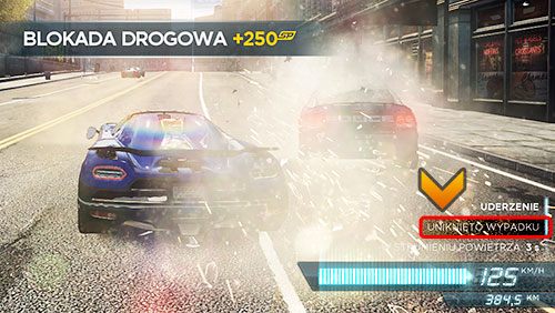 Uniknięcie 2 kraks (w grze opisane jako uniknięcie wypadku) w celu odblokowania wzmocnionego nadwozia jest bodajże najtrudniejszym zadaniem i w dodatku najmniej zrozumiałym - Odblokowywanie modyfikacji PRO | Modyfikacje (części samochodowe) - Need for Speed: Most Wanted - poradnik do gry