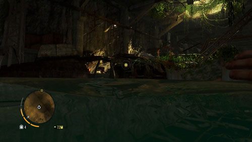 Na górze idź kawałek w lewo, a następnie w prawo, gdzie będziesz mógł przeskoczyć nad dziurą - W dokach | Misje główne w Far Cry 3 - Far Cry 3 - poradnik do gry