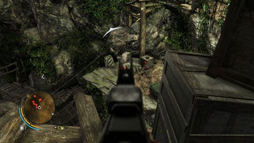 Na końcu zjazdu najprawdopodobniej będzie czekać na Ciebie pirat, na którego zeskocz, by go zabić - Lin Cong, jak mniemam | Misje główne w Far Cry 3 - Far Cry 3 - poradnik do gry