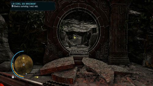 Kiedy zabierzesz nóż z grobowca, zacznij biec do oznaczonego przejścia - Lin Cong, jak mniemam | Misje główne w Far Cry 3 - Far Cry 3 - poradnik do gry