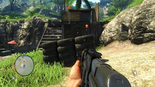 Pozostając w krzakach idź w prawo w kierunku snajpera - Ekipa Ratownicza | Misje główne w Far Cry 3 - Far Cry 3 - poradnik do gry