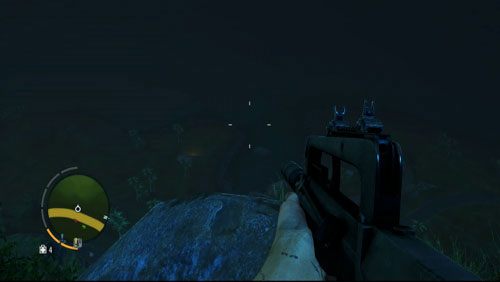 Stań w miejscu oznaczonym na obrazku - Wyspa południowa (północny zachód) | Przedmioty kultu (ukryte przedmioty) - Far Cry 3 - poradnik do gry