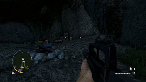 Dojdź drogą do miejsca oznaczonego numerem, by stanąć przed jaskinią, w której znajduje się posążek - Wyspa południowa (północny zachód) | Przedmioty kultu (ukryte przedmioty) - Far Cry 3 - poradnik do gry