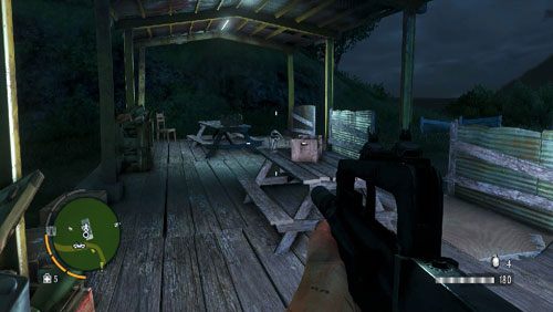 W miejscu oznaczonym numerem cztery, posążek odnajdziesz na jednym ze stołów - Wyspa południowa (północny wschód) | Przedmioty kultu (ukryte przedmioty) - Far Cry 3 - poradnik do gry