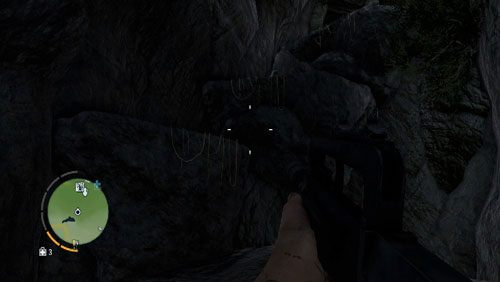 W środku wejdź po półkach, z których zwisają pnącza - Wyspa południowa (północny wschód) | Przedmioty kultu (ukryte przedmioty) - Far Cry 3 - poradnik do gry