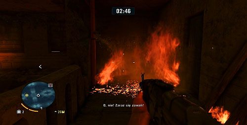 Po przerywniku będziesz miał trzy minuty, by dotrzeć do celu - Hotel Island Port | Misje główne w Far Cry 3 - Far Cry 3 - poradnik do gry