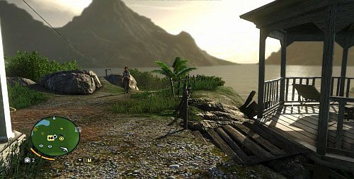 Zejście do jaskini znajduje się na lewo od altany (na obrazku stoi tam Liza) - Ciągle praca; Znajdź Citrę | Misje główne w Far Cry 3 - Far Cry 3 - poradnik do gry