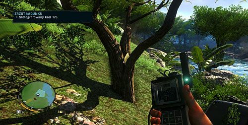 W następnym obszarze poszukiwań, paczka znajduje się między gałęziami drzewa, po lewej stronie - Zrzut ładunku | Misje fabularne w Far Cry 3 - Far Cry 3 - poradnik do gry