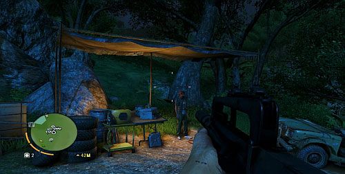 Wejdź do środka domku, gdzie po rozmowie będziesz musiał zebrać trzy sztuki imbiru - Raz jeszcze z godnością | Misje fabularne w Far Cry 3 - Far Cry 3 - poradnik do gry