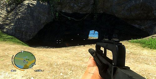 Staniesz przed wejściem do jaskini, w środku której odnajdziesz ołtarz z posążkiem - Wyspa północna (północ) | Przedmioty kultu (ukryte przedmioty) w Far Cry 3 - Far Cry 3 - poradnik do gry