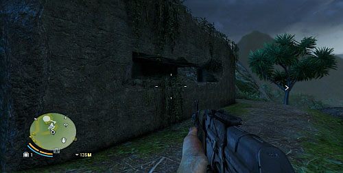 W wyznaczonym miejscu zobaczysz bunkier pokazany na obrazku - Wyspa północna (południowy zachód) | Przedmioty kultu (ukryte przedmioty) - Far Cry 3 - poradnik do gry