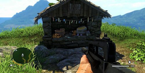 Na szczyt dostań się drogą od południa widoczną na mapie - Wyspa północna (południowy zachód) | Przedmioty kultu (ukryte przedmioty) - Far Cry 3 - poradnik do gry