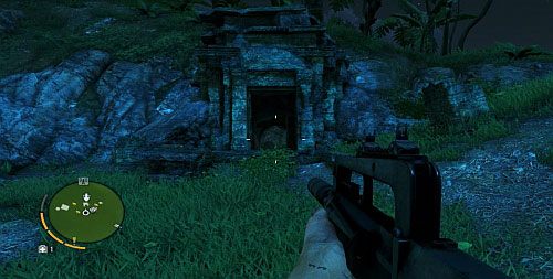 W północnej części odnajdziesz miejsce, gdzie wzniesienie jest pod kątem umożliwającym wejść wyżej - Wyspa północna (południowy zachód) | Przedmioty kultu (ukryte przedmioty) - Far Cry 3 - poradnik do gry