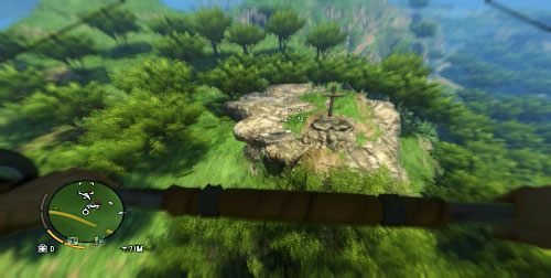By dostać się na szczyt tego wzniesienia musisz skorzystać z lotni - Wyspa północna (południe) | Przedmioty kultu (ukryte przedmioty) w Far Cry 3 - Far Cry 3 - poradnik do gry