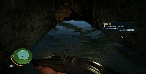 Zejdź po schodach do pomieszczenia, gdzie był posążek numer trzy i skręć w korytarz po lewej stronie - Wyspa północna (południe) | Przedmioty kultu (ukryte przedmioty) w Far Cry 3 - Far Cry 3 - poradnik do gry