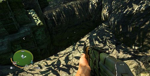 W miejscu oznaczonym numerem dwanaście, znajdziesz dziurę w ziemi pokazaną na obrazku (tuż obok pozostałości po świątyni) - Wyspa północna (południe) | Przedmioty kultu (ukryte przedmioty) w Far Cry 3 - Far Cry 3 - poradnik do gry