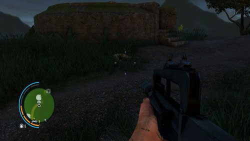 W miejscu oznaczonym numerem trzy, odnajdziesz zwłoki z listem pokazane na obrazku, przed wejściem do budynku - Wyspa południowa (północny wschód, południowy zachód) | Listy zaginionych (ukryte przedmioty) - Far Cry 3 - poradnik do gry