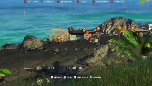 Na brzegu po lewej stronie zobaczysz paru piratów stojących przy ciężarówce - Trzy ślepe myszy | Misje główne w Far Cry 3 - Far Cry 3 - poradnik do gry