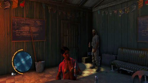 Wejdź do środka baru Crazy Cock i porozmawiaj z barmanem - Trzy ślepe myszy | Misje główne w Far Cry 3 - Far Cry 3 - poradnik do gry