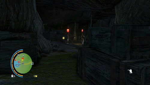 Kiedy dojdzie do miejsca pokazanego na obrazku, zaczekaj aż drugi strażnik zejdzie niżej - Sobowtór | Misje główne w Far Cry 3 - Far Cry 3 - poradnik do gry