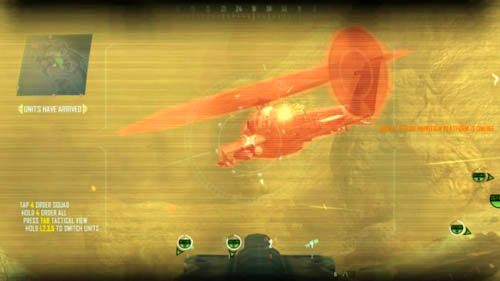 Kiedy konwój dotrze do punktu (16), pojawi się śmigłowiec (obrazek powyżej) - 02 - I.E.D. | Strike Force - Opis przejścia | Call of Duty Black Ops II - Call of Duty: Black Ops II - poradnik do gry