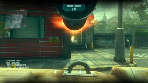 Kiedy zabijesz tu wszystkich, błyskawicznie spójrz dokładnie w prawo (pierwszy obrazek powyżej) - 03 - FOB Spectre | Strike Force - Opis przejścia | Call of Duty Black Ops II - Call of Duty: Black Ops II - poradnik do gry