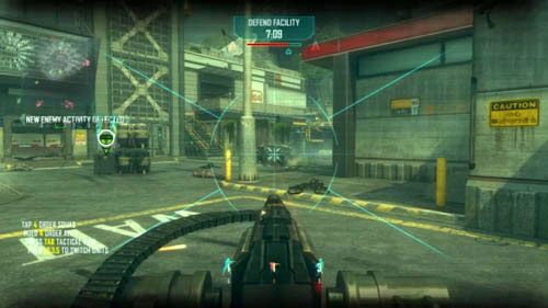 Wieżyczka w (8) przyda się do eliminowania wrogów wychodzących z (10) (obrazek powyżej) i (5) - tych, których nie zdążył zabić / zniszczyć CLAW (lub stało się tak, bo został zniszczony) - 03 - FOB Spectre | Strike Force - Opis przejścia | Call of Duty Black Ops II - Call of Duty: Black Ops II - poradnik do gry