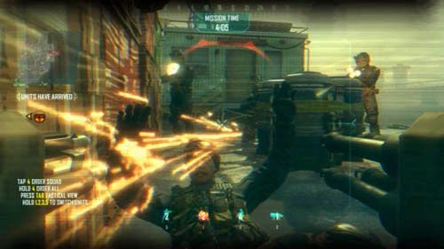 Na początku misji zajmij ten najbliższy cel - musisz to zrobić, gdyż dopiero po tym pojawią się ASD - 01 - Shipwreck | Strike Force - Wyzwania | Call of Duty Black Ops II - Call of Duty: Black Ops II - poradnik do gry