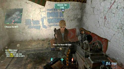 Wyjdź z tunelu z drugiej strony i obróć się w prawo, wejdź na schodki i przez drzwi wejściowe po prawej - 05 - Second Chance | Strike Force - Wyzwania | Call of Duty Black Ops II - Call of Duty: Black Ops II - poradnik do gry