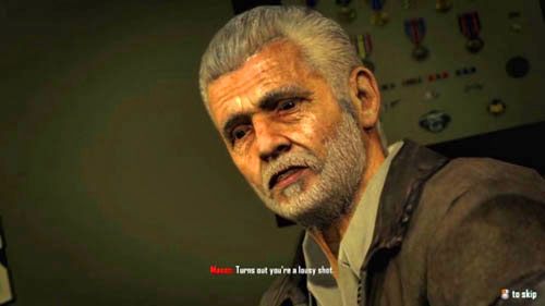 Spokój Woodsa zostanie zakłócony przed przybycie gościa, którym okaże się - Zakończenia - Menendez żywy | Decyzje, konsekwencje, zakończenia - Call of Duty: Black Ops II - poradnik do gry