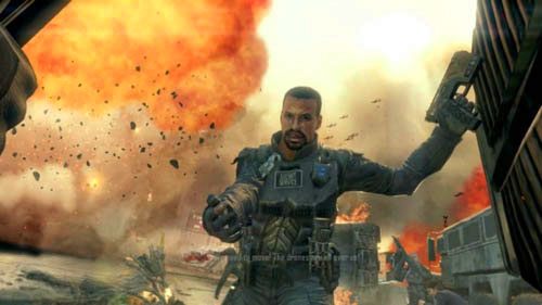 Po wypadku, jeśli Harper żyje, to on poinformuje cię o sytuacji (pierwszy obrazek powyżej) - 10 - Cordis Die | Decyzje, konsekwencje, zakończenia | Call of Duty Black Ops II - Call of Duty: Black Ops II - poradnik do gry