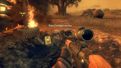 Zanim się nimi zajmiesz, zwróć uwagę na leżący na boku pojazd po prawej stronie pobojowiska - 01 - Pyrrhic Victory | Misje - Opis przejścia | Call of Duty Black Ops II - Call of Duty: Black Ops II - poradnik do gry