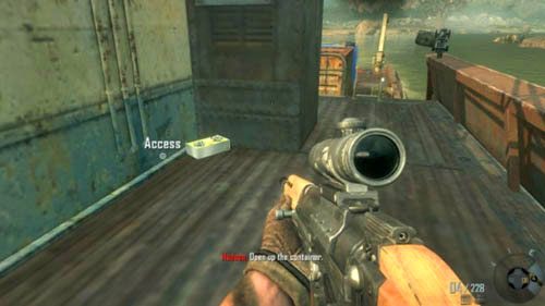 Cel: Search the container for Woods (Poszukaj Woodsa w kontenerze) - 01 - Pyrrhic Victory | Misje - Opis przejścia | Call of Duty Black Ops II - Call of Duty: Black Ops II - poradnik do gry