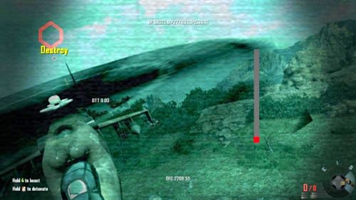 Cel: Use the Valkyrie launcher to destroy the hind (Zniszcz śmigłowiec Hind za pomocą wyrzutni Walkirii) - 01 - Pyrrhic Victory | Misje - Opis przejścia | Call of Duty Black Ops II - Call of Duty: Black Ops II - poradnik do gry