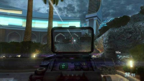 Kiedy choć trochę oczyścisz teren, biegnij w prawo i wypatruj wielkiej, okrągłej donicy z palmą na środku - 06 - Karma | Misje - Opis przejścia | Call of Duty Black Ops II - Call of Duty: Black Ops II - poradnik do gry