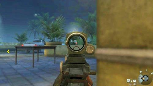 Kiedy doczołgasz się do drugiej donicy (lub jeśli po twojej stronie wyląduje jakiś granat), wstań i biegnij w lewo, za róg - 07 - Suffer with Me | Misje - Opis przejścia | Call of Duty Black Ops II - Call of Duty: Black Ops II - poradnik do gry