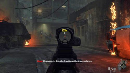 Ruszaj przez korytarz i klatkę schodową na ulicę - 07 - Suffer with Me | Misje - Opis przejścia | Call of Duty Black Ops II - Call of Duty: Black Ops II - poradnik do gry