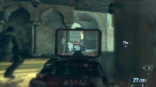 Na razie jednak wracaj do miejsca, którym wszedłeś na dziedziniec - 08 - Achilles Veil | Misje - Opis przejścia | Call of Duty Black Ops II - Call of Duty: Black Ops II - poradnik do gry