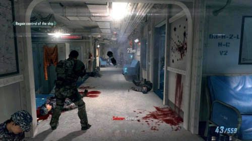 Cel: Regain control of the ship (Odzyskaj kontrolę nad okrętem) - 09 - Odysseus | Misje - Opis przejścia | Call of Duty Black Ops II - Call of Duty: Black Ops II - poradnik do gry