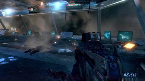 W tym pomieszczeniu masz do zrobienia dwie rzeczy (obrazek powyżej) - 09 - Odysseus | Misje - Opis przejścia | Call of Duty Black Ops II - Call of Duty: Black Ops II - poradnik do gry