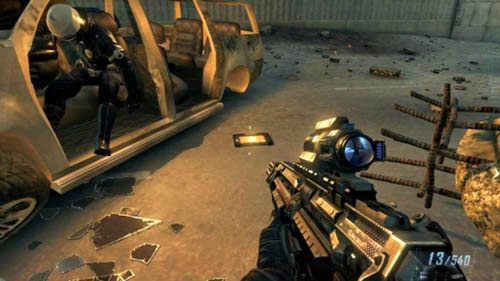 Cel: Get to the MRAP vehicles (Dotrzyj do pojazdów MRAP) - 10 - Cordis Die | Misje - Opis przejścia | Call of Duty Black Ops II - Call of Duty: Black Ops II - poradnik do gry